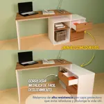 Escritorio Centro Estant Milan Blanco Paraiso Ancho 168cm