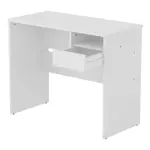 Escritorio PC 90cm Blanco Melamina con Cajon y Estante PIRO OES090