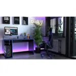Escritorio Juegos Gamer Mesa Pc Gammer 3047 Xbox Play Negro con Azul