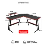 Escritorio Gamer Moderno Gadnic En L Para Pc Computadora De Madera