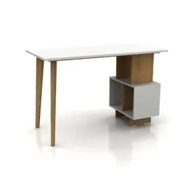 Escritorio Blanco Con Estanter...