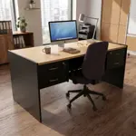 Escritorio EMC 1,50m con 4 Cajones Negro y Haya