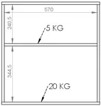 Mueble Para Colgar Microondas MCR060 Blanco DIELFE
