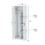 Mueble Organizador Despensero Escobero 2 Puertas 4 Estantes