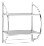 Organizador De Baño Repisa P/Toallas 2 Estantes Hogar Actual
