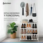 Perchero Organizador Suono Zapatero 4 Niveles Colgador Ropa