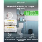 Mueble Organizador Gadnic Sobre Inodoro Baño Tres Estantes