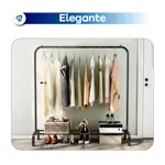 Perchero Movil Metalico Barral Exhibidor Resistente Waggs