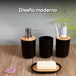 Set Accesorios de Baño 6 Piezas Diseño en Bambú Elegante Waggs
