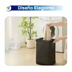 Canasto Cesto Plegable Waggs Ropa Laundry Organizador Negro