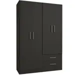 Placard  4 Puertas de 121 Cm Bahia 3523 Wengue MUEBLES ORLANDI