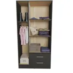 Placard 3 Puertas de 91 Cm Bahia 3533 Wengue MUEBLES ORLANDI