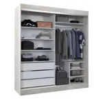 Placard Vestidor 2 Puertas Corredizas con Espejo 180X200  CODIGO 506 HEL