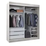 Placard Vestidor 2 Puertas Corredizas 180X200  CODIGO 504 BLA