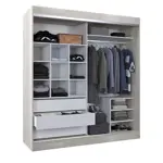 Placard Vestidor 2 Puertas Corredizas con Espejo 180X200  CODIGO 506 BLA