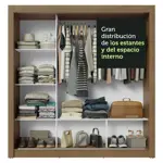 Placard Madesa Nobre 3 Puertas Corredizas 2 Espejos 1.70x2.05