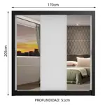 Placard Ropero Madesa Monaco 3 Puertas Corredizas