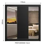 Placard Ropero Madesa Monaco 3 Puertas Corredizas