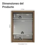 Placard Ropero Madesa Denver 2 Puertas Corredizas