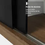 Placard Ropero Madesa Denver 2 Puertas Corredizas