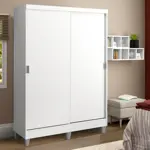 Ropero Placard Luke Madesa 2 Puertas Corredizas Con Patas