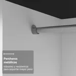 Placard Madesa Denver 2 Puertas Corredizas 1 Espejo