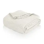 Cubrecama Nido de Abeja 1 1/2 Plaza Color Natural