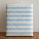 Acolchado cold alaska -efecto frio - medida 1 1/2 plaza color celeste