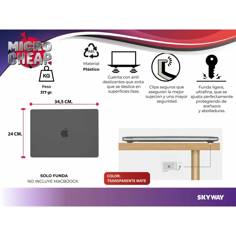 Protector Hard Case Funda Rígida Macbook Air 15.3 Mac