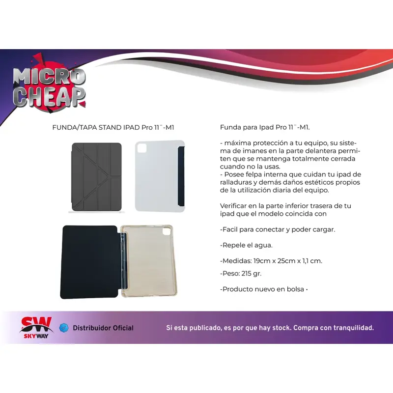 Funda Smart Cover Tpu Tablet IPad Pro 11'' M1 2018 2022