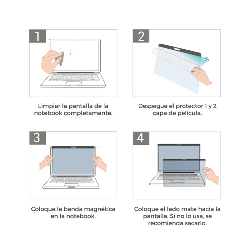Film Protector Pantalla Magnetico Anti Blue Macbook M1 13''