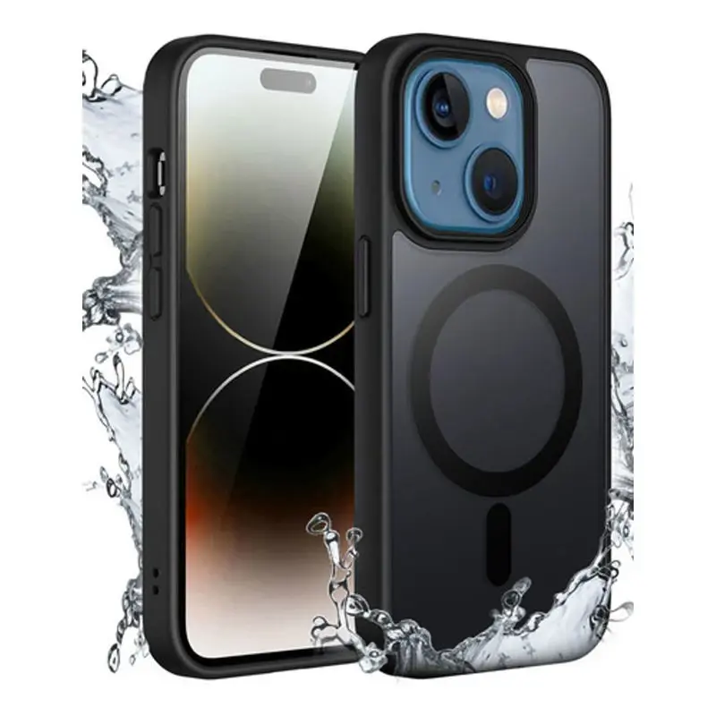 Funda Magnetica Para iPhone 13 Dehuka Carcasa Protectora Antigolpes De Calidad A07i13 Color Negro