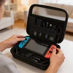 Estuche De Transporte Dehuka Compatible Con Nintendo Switch 2 | Material Pc | Resistente Negro