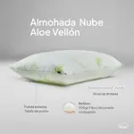 Almohada Nube Aloe 50x70cm Fibra Siliconada
