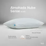 Almohada Nube Sense 50x90cm Fibra Siliconada