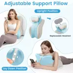 Almohada en Cuña cjc 27° de Espuma Viscoelástica Ergonómica