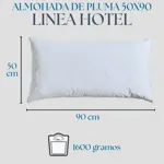 Almohada Pluma Duvet 50x90 - Linea Hotel - Pelikano Hogar