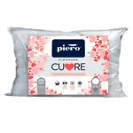 Set X2 Almohadas Piero Cuore 70x40 Vellón y Corazón de Espuma