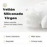 Set X2 Almohadas Piero Cuore 70x40 Vellón y Corazón de Espuma