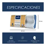 almohada cervical piero de espuma perfilada hipoalergénica y lavable