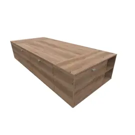 Box Benethon 1 Pl 80 X 190  Grei (Nebraska Gris)    ...