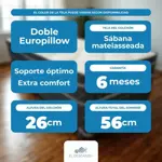 Conjunto 1 y 1 /2 plazas 100x190 cm Roble Europillow El Descanso