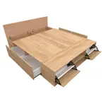 BOX BENETHON 2 PL  QUEEN 160 X 200 -  BAMBU (NEBRASKA NAT)  