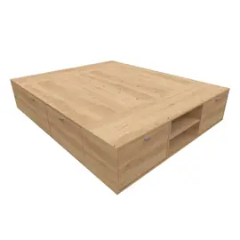 Box Benethon 2 Pl  Queen 160 X 200   Bambu (Nebraska...