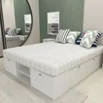 BOX BENETHON 2 PL  QUEEN 160 X 200 - BLANCO                 