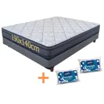 Sommier y Colchón Piero de Espuma 2 plazas Europillow Airflow - Almohadas de Regalo