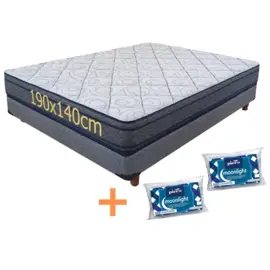 Sommier Y Colchón  De Espuma 2 Plazas Europillow Air...