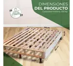 Base Sommier Box Desarmable 2 Plazas 190x140 | SommyFlex