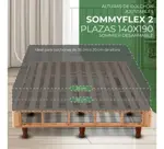 Base Sommier Box Desarmable 2 Plazas 190x140 | SommyFlex