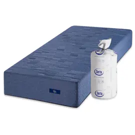 Colchón Compactado De Resortes  Box Hybrid De 1 Plaz...